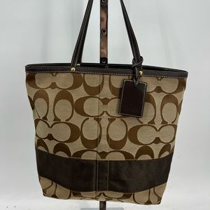 Coach signature tote bag